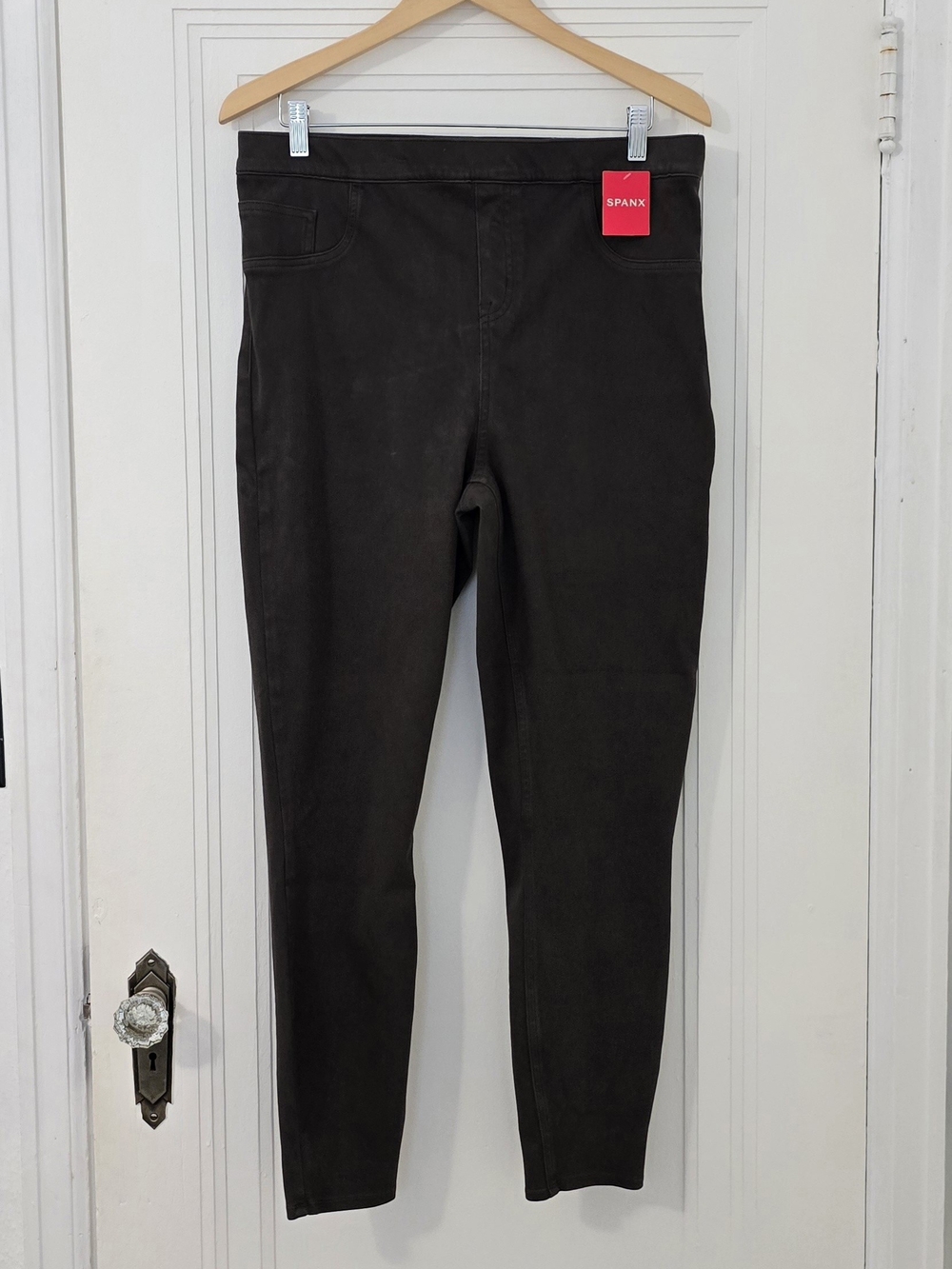 Spanx Women's Rich Cocoa High-Rise Pull-On Jeans, 1X, Nwt